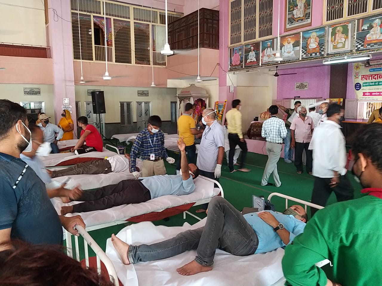 Citizens showed enthusiasm in blood donation camp in Nagaur