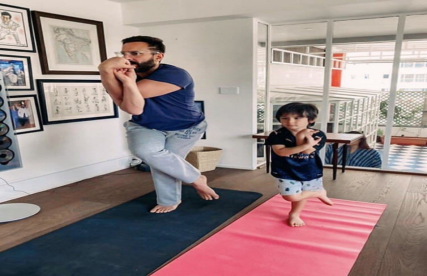 Kareena Kapoor Shares Saif-Taimur Yoga Pic It Goes Viral