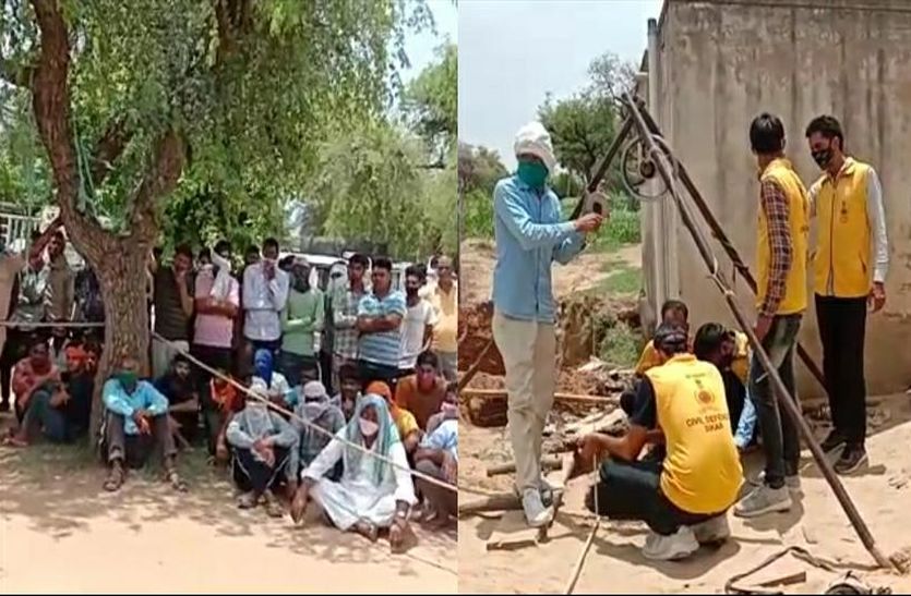 VIDEO: गटर की कुई में धंसा मजदूर,18 घंटे से सर्च ऑपरेशन जारी
