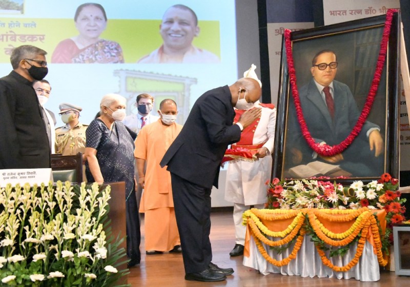 President Ramnath Kovind lays foundation for Ambedkar Memorial