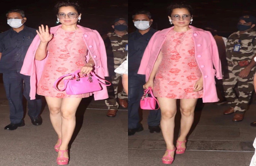 Kangana Ranaut Looks Stunning In Pink Outfit Pics Goes Viral
