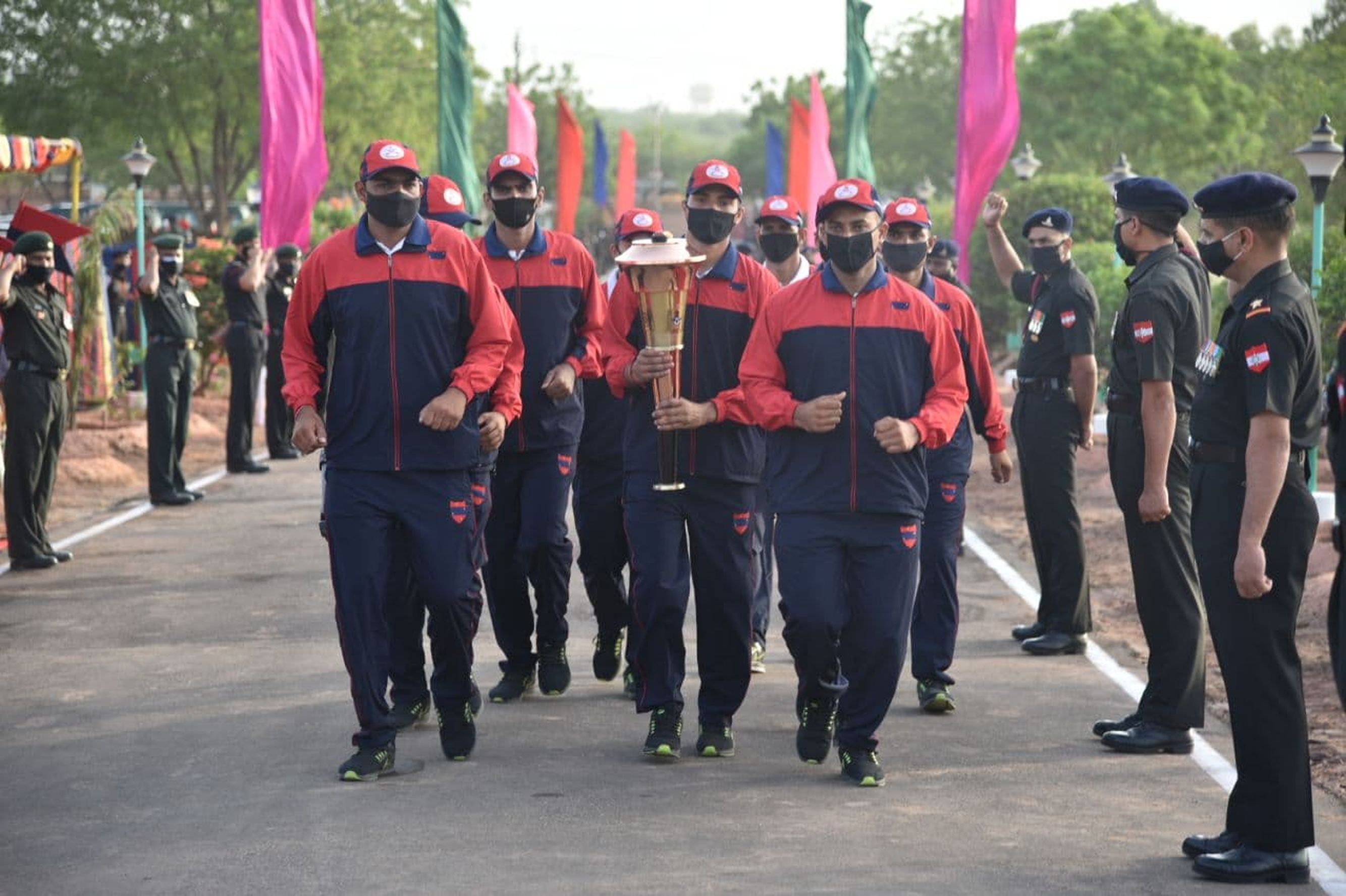 स्वर्णिम विजय मशाल का जोधपुर मिलिट्री स्टेशन पर भव्य स्वागत