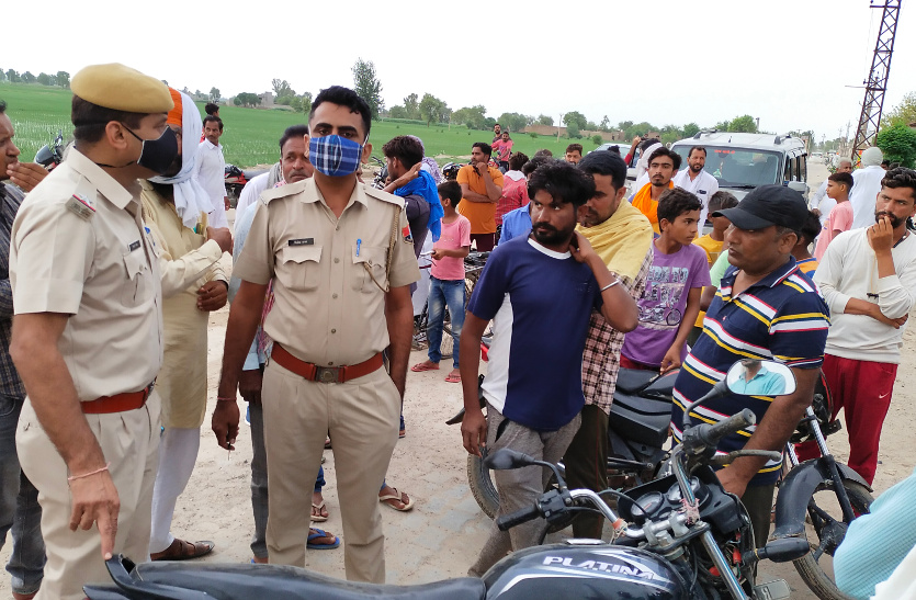 High voltage wire fell on motorcycle, two died in tibbi hanumangarh