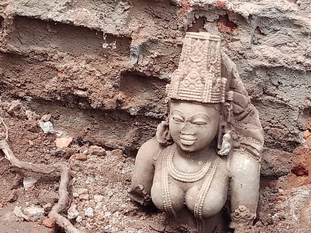 Kalchuri period statue of Lord Vishnu found in excavation
