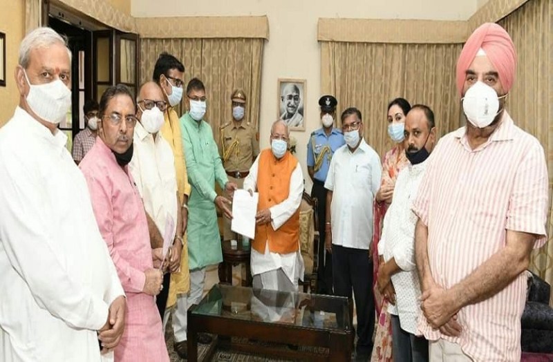 बीवीजी मामले में आरएसएस को बदनाम करने की साजिश, भाजपा ने राज्यपाल को ज्ञापन सौंपा