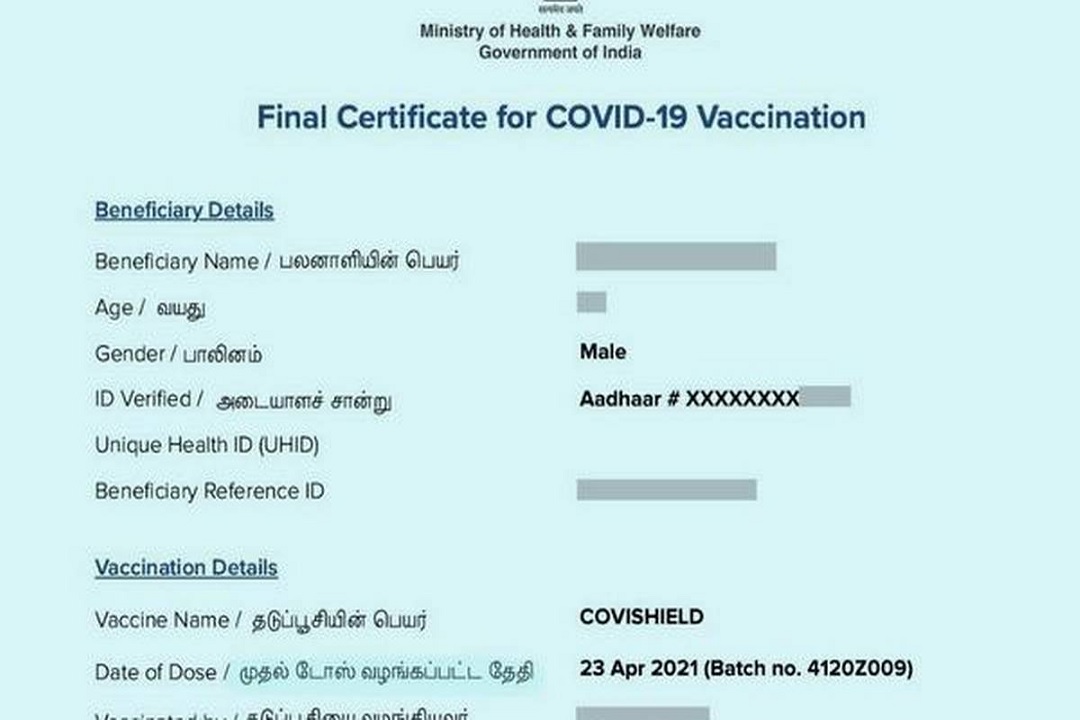 covid-19 final certificate