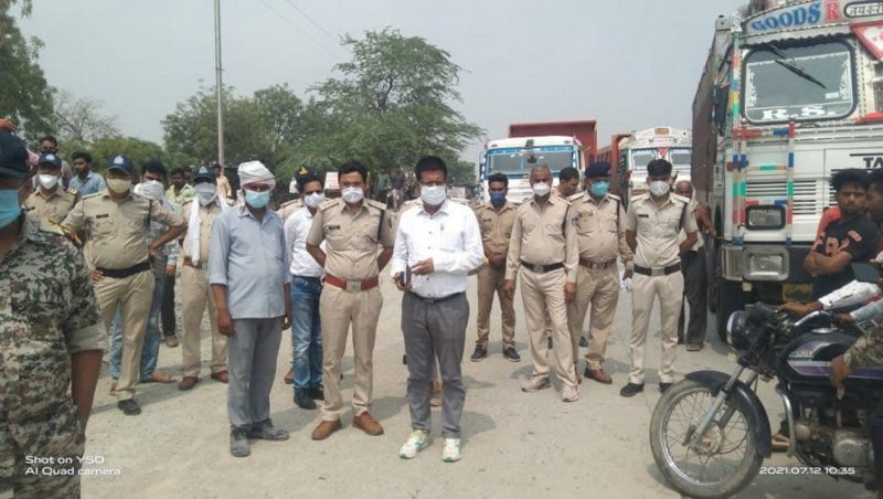 18 घंटे बाद खुला जाम, भीम आर्मी ने मांग पूरी ना होने पर किया प्रदर्शन