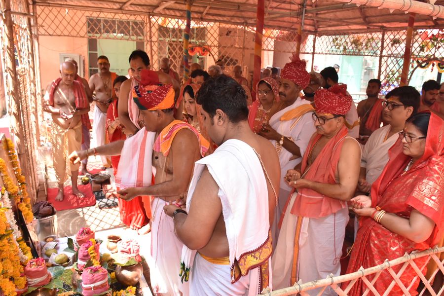 महारुद्रयाग महामृत्युजंय यज्ञ में विशेष बीज मंत्रों से अर्चना
