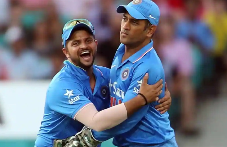 Suresh Raina and MS Dhoni