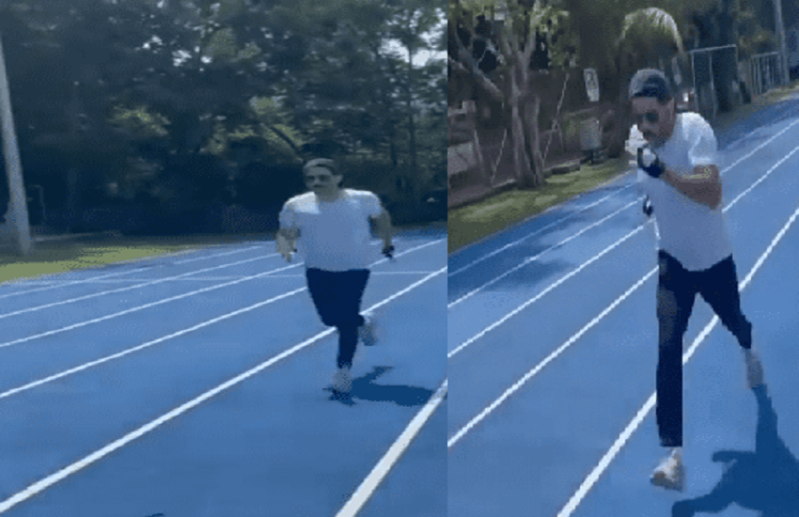 Anil kapoor run on track