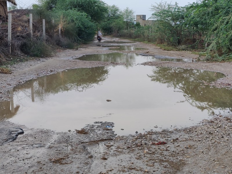 पहली बारिश में खुली सड़कों की पोल, जलभराव से बनी दरिया