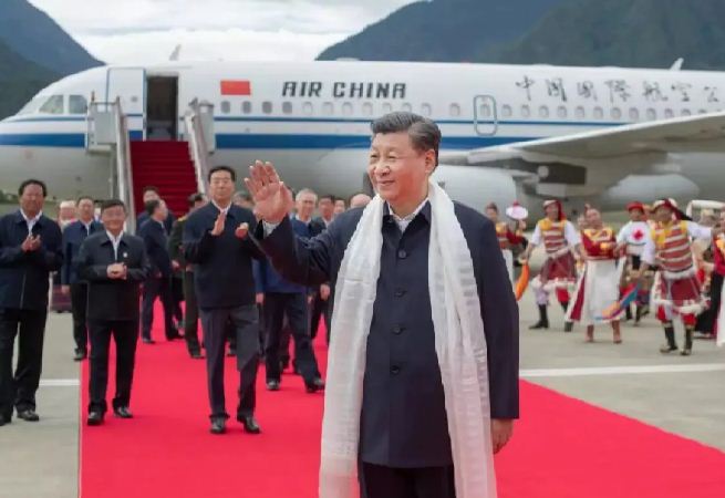 China president xi jinping first official visit tibet 