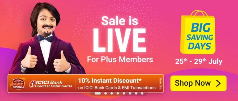 Flipkart Big Saving Days sale 2021 starts for Plus Members with offers