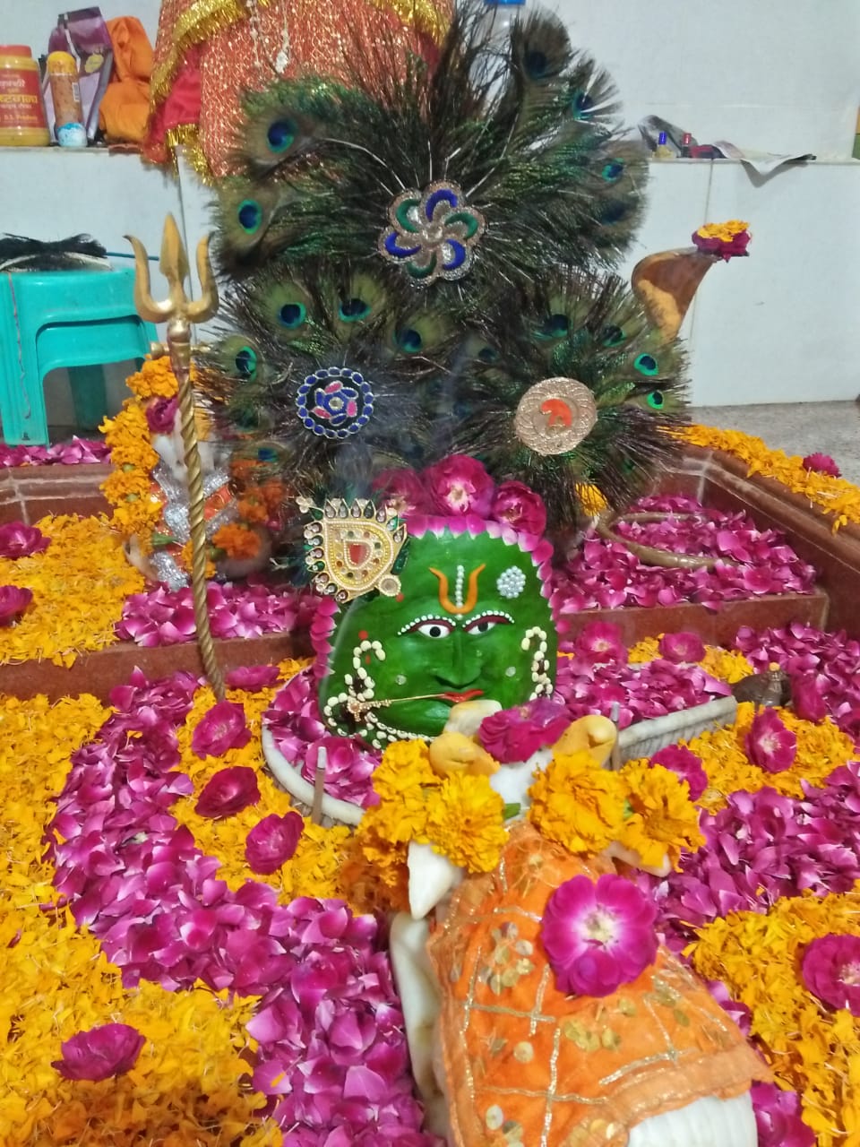 Shiva devotees took the crisis of Corona in Subhashnagar Open in Googl