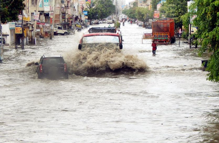 राजस्थान में आज भी भारी बारिश का अलर्ट, औसत पार के पूरे आसार