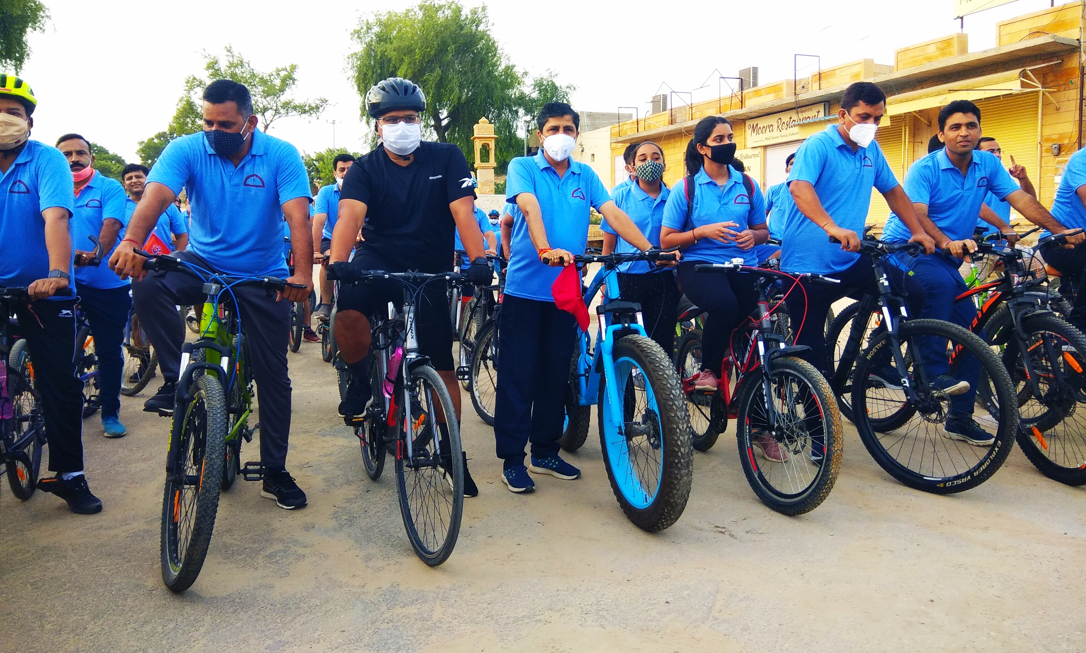 चूंधी गणेश मंदिर तक साइकिल रैली का आयोजन