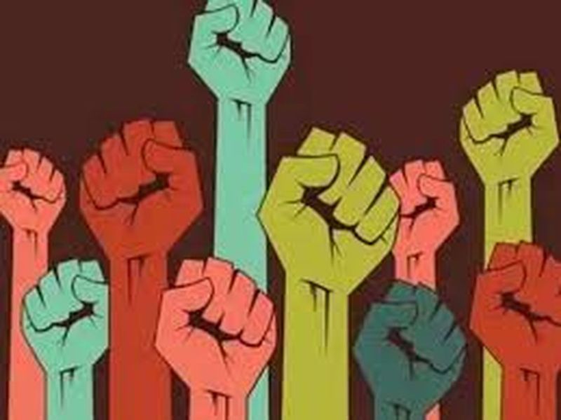 वरिष्ठ सहायक के एपीओ के खिलाफ मंत्रालयिक कर्मचारियों ने किया विरोध प्रदर्शन