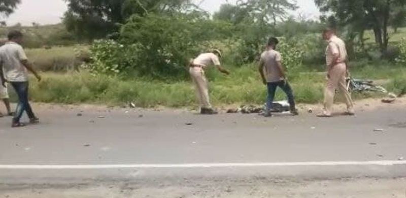 मोटरसाइकिल- रोडवेज बस में भिंड़त, दो युवकों की मौत