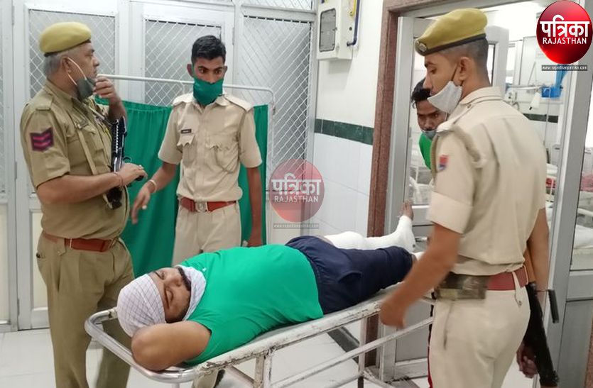 दो जवानों की हत्या के आरोपी पाबूराम के पैर में लगी गोली, पुलिस पहरे में पाली के अस्पताल में कराया भर्ती