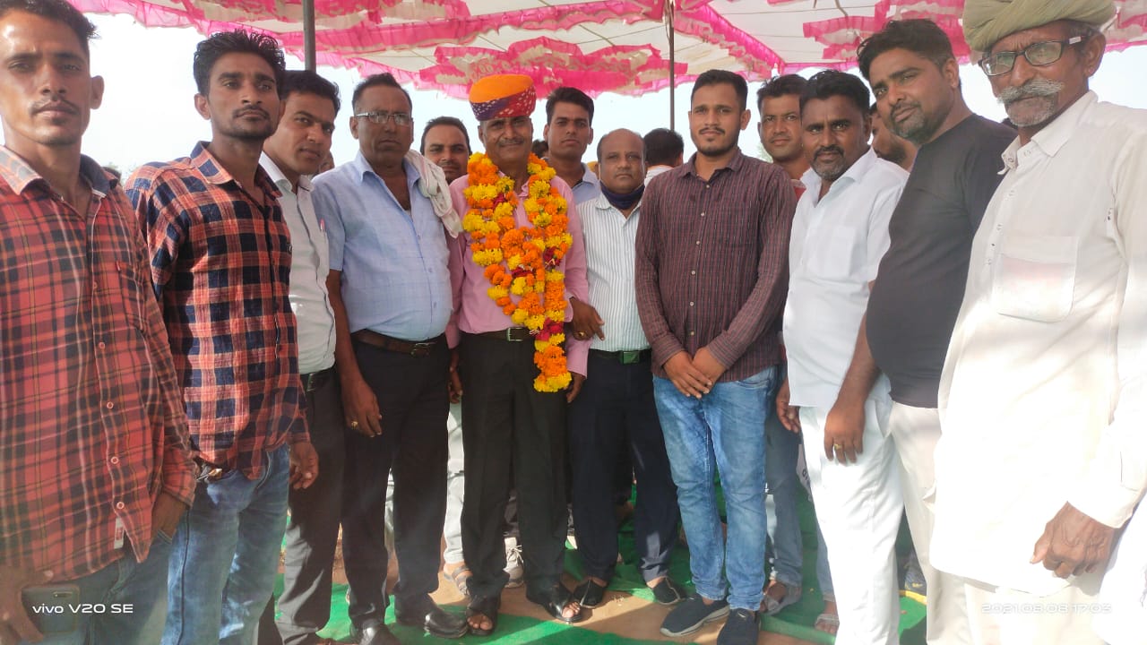 Indalia became the president of Meghwal Samaj Vikas Samiti