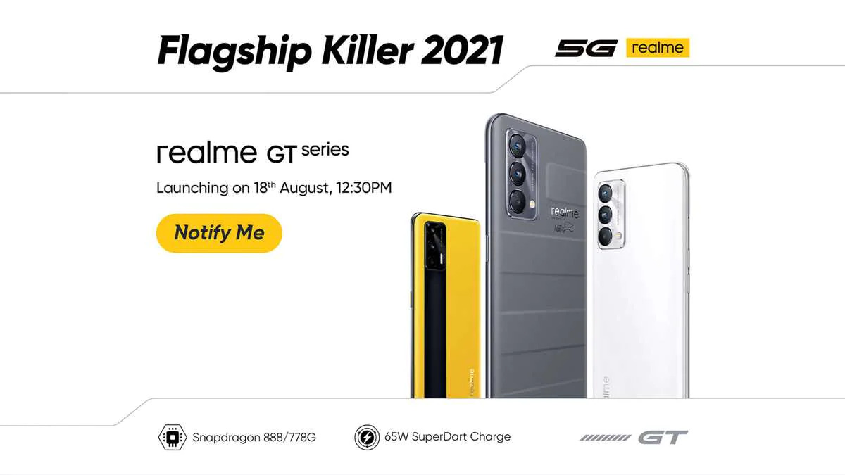 Realme Flagship Killer 2021 रियलमी ने लॉन्च किए GT सीरीज़ के दो नए स्मार्टफोन्स, जानिए डिटेल्स