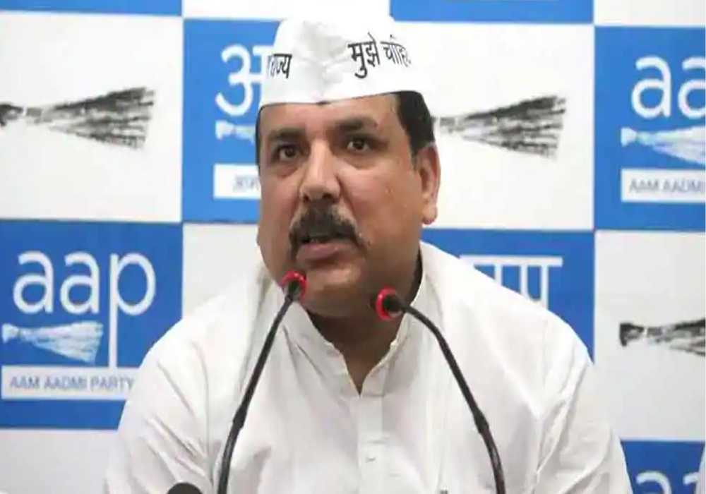 AAP Leader Sanjay Singh targets bjp jan ashirwad yatra