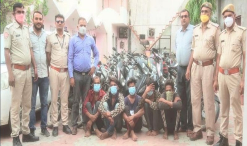 पांच शातिर वाहन चोर गिरफ्तार