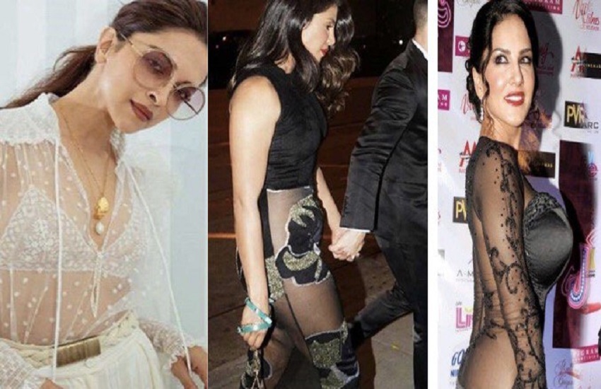 Bollywood Actresses In Transparent Dresses