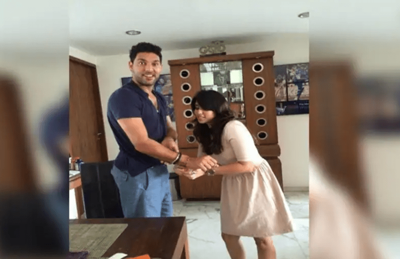 Yuvraj singh and Ritika Sajdeh