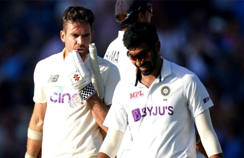 james anderson and Jasprit Bumrah