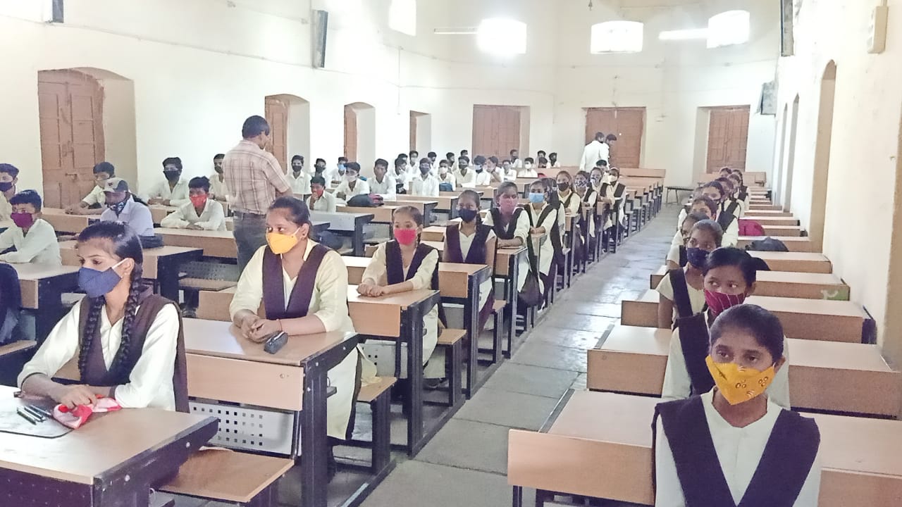 Talent of students being tested by taking baseline test in schools