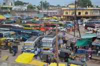 Collection of goonda tax being done in bus stand