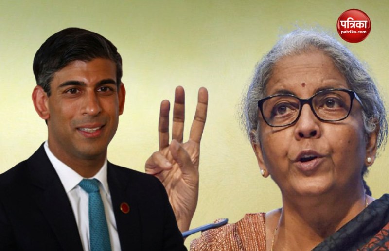 UK Chancellor Rishi Sunak and FM Nirmala Sitharaman