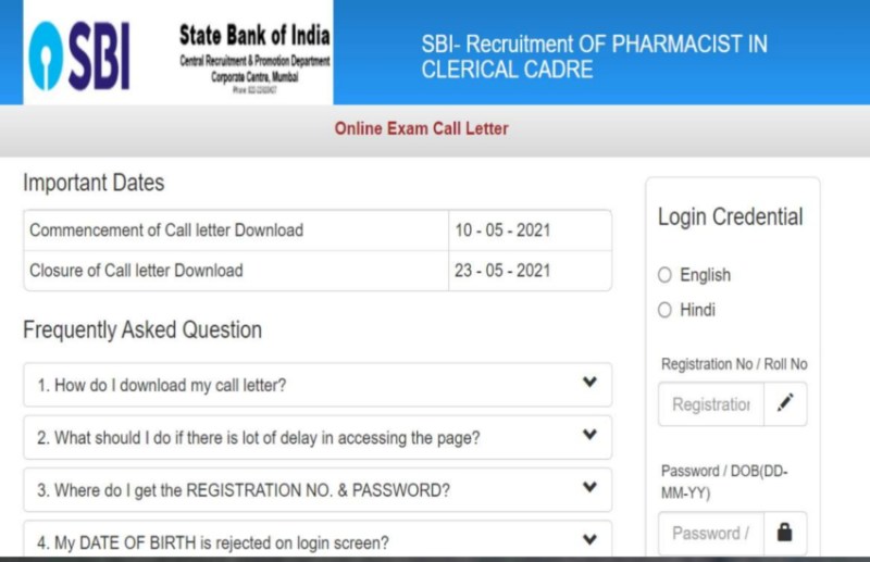 Sbi Clerk Pharmacist Recruitment