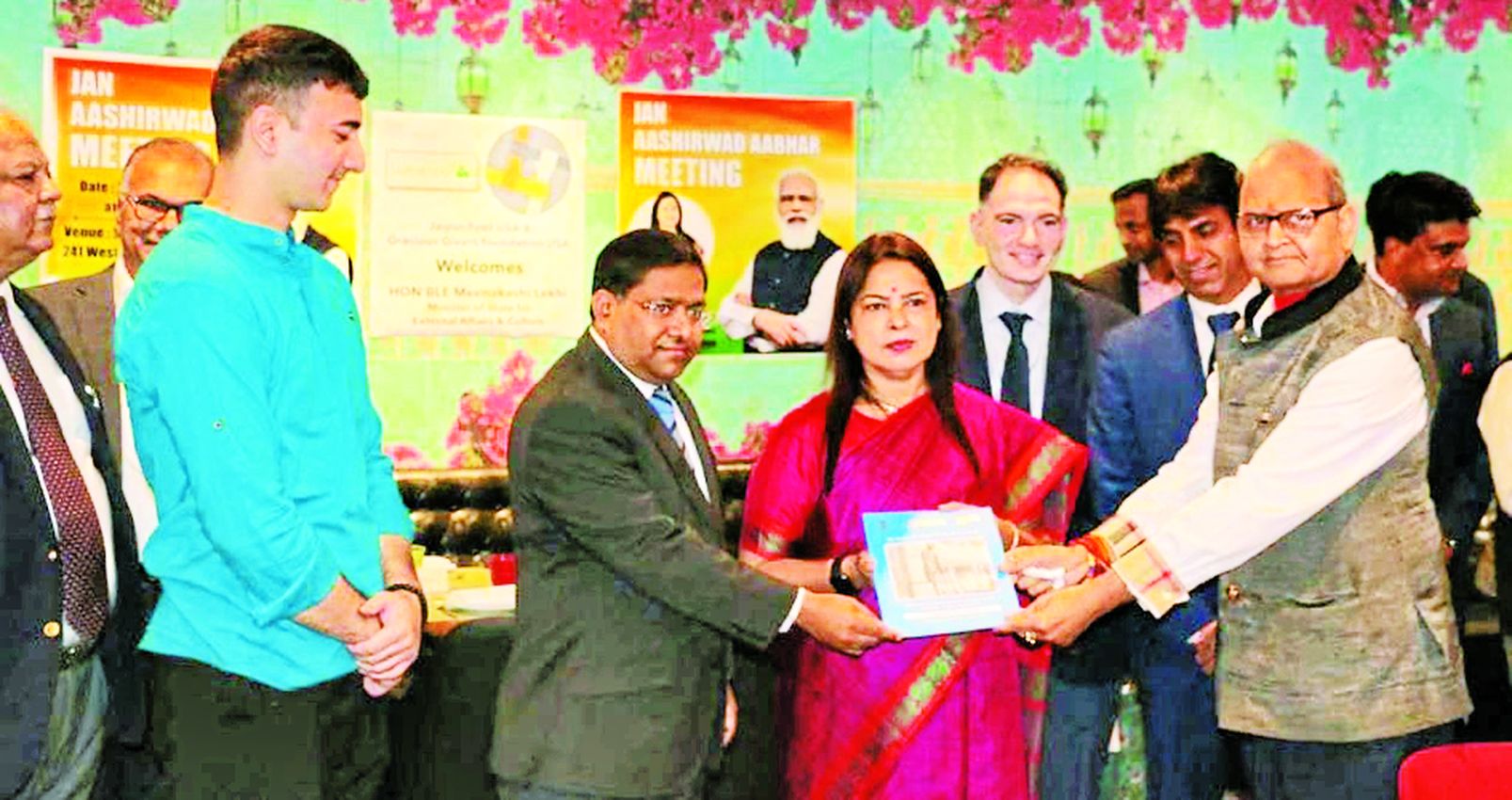विदेश राज्यमंत्री मीनाक्षी का न्यूयॉर्क में हुआ अभिनंदन