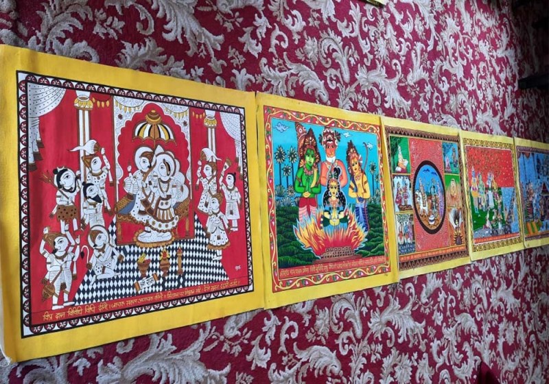 कलाकारों द्वारा तैयार किया गया चित्र