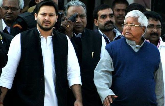 लालू प्रसाद यादव और तेजस्वी यादव