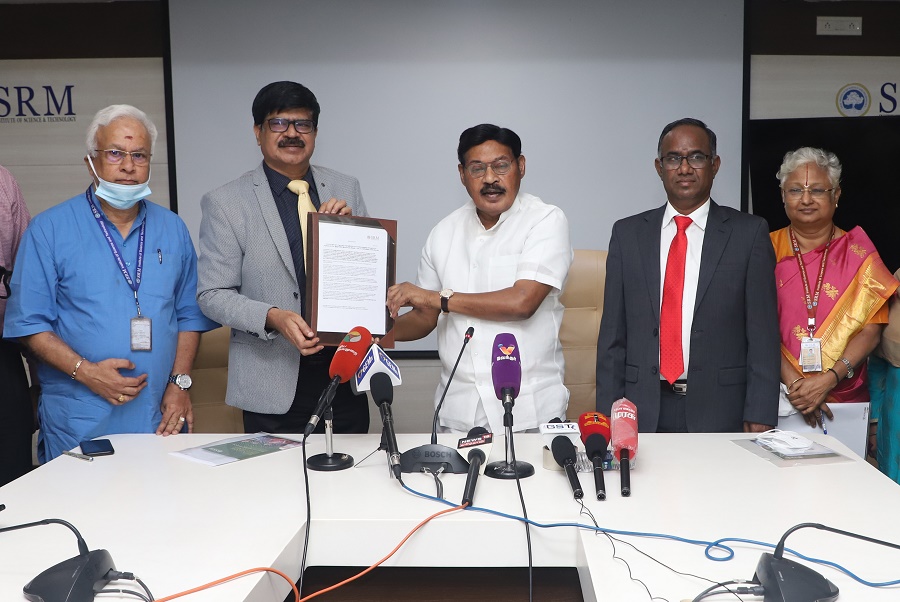 SRMIST’s founder chancellor and Perambalur Lok Sabha MP T R Paarivendhar l