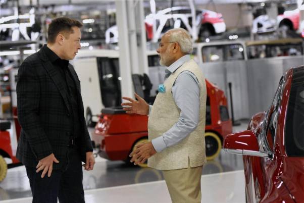 elon musk. amd pm modi