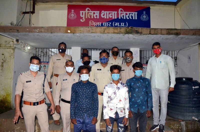 VIDEO संत की हत्या करने वाले चार बदमाश धराए