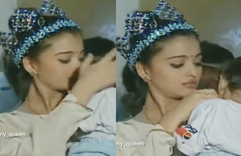 aishwarya rai seen consoling crying baby
