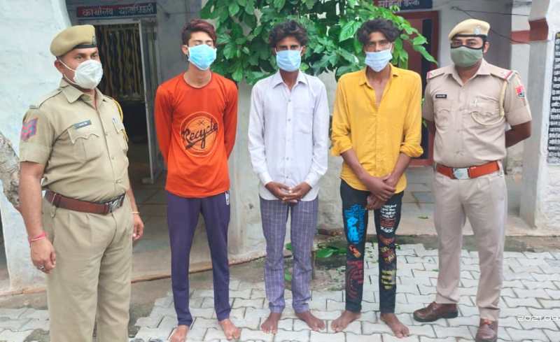 मध्यप्रदेश के तीन शातिर बाइक चोर गिरफ्तार