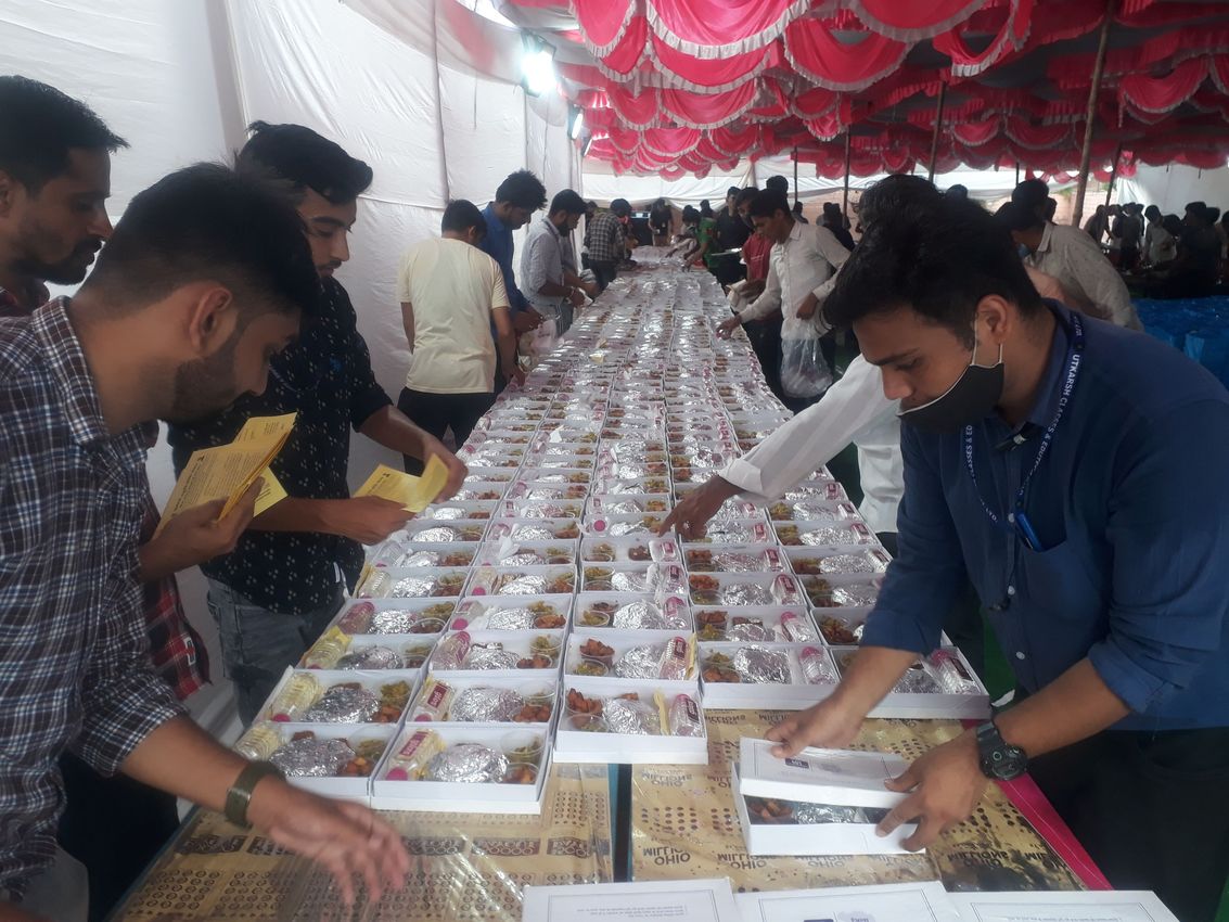उत्कर्ष की ओर रीट परीक्षार्थियों के लिए भोजन-अल्पहार व्यवस्था