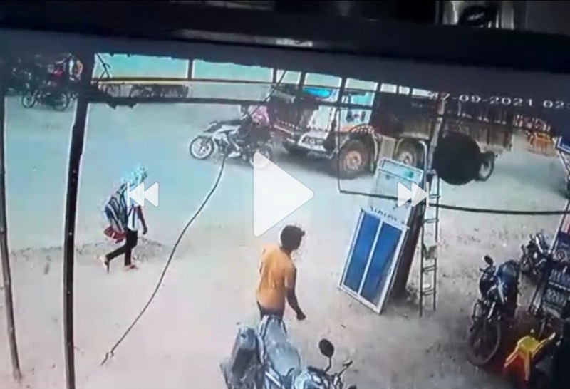 Minor girl death in road accident