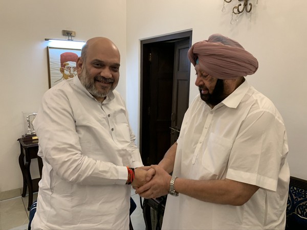Captain Amrinder Singh visits Home Minister Amit Shah's residence
