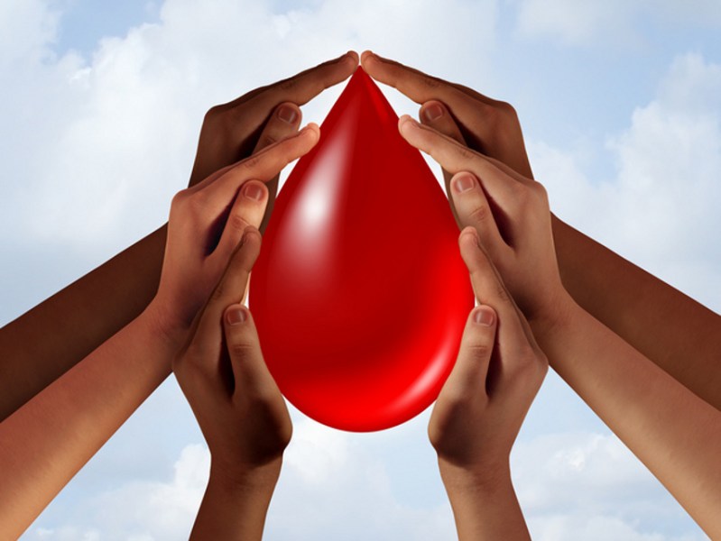 blood donors playing an important role in saving the lives of patients