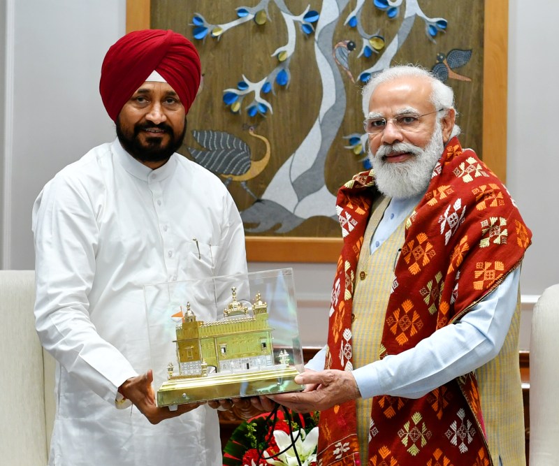 Punjab CM Charanjit Singh Channi will meet with PM Modi today