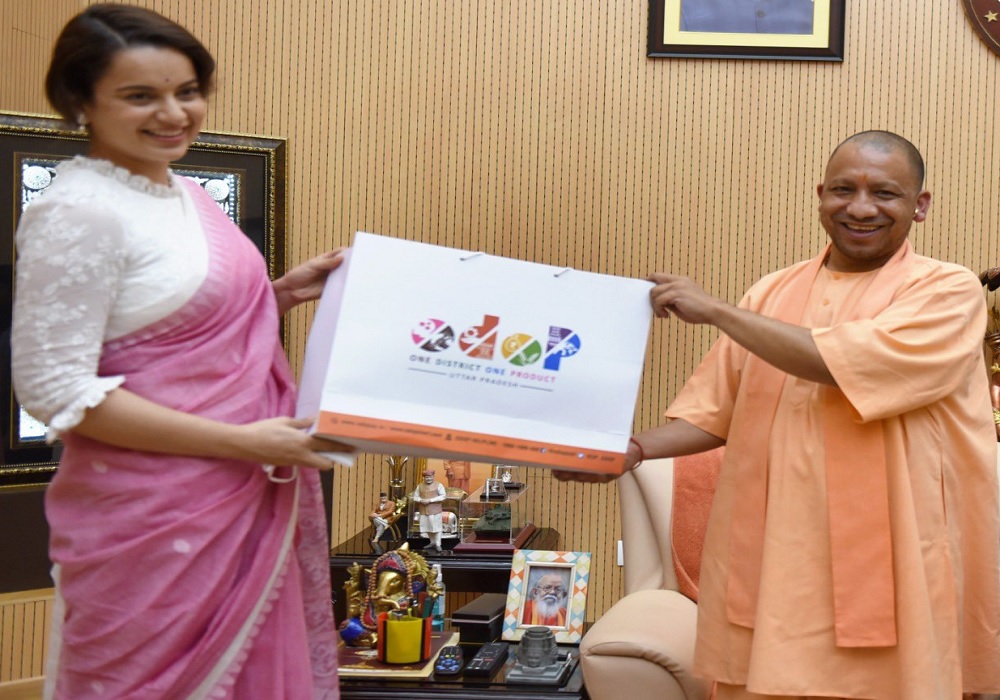 अभिनेत्री कंगना रनोट को यूपी सरकार ने बनाया ओडीओपी का ब्रांड एम्बेसडर