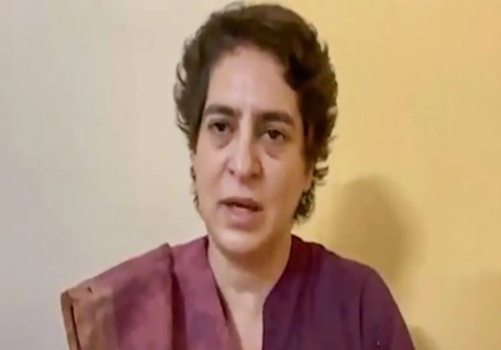 Priyanka Gandhi's address to the public over the phone from jail