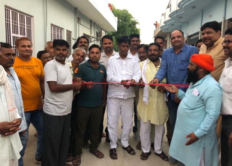 सभापति ने सड़क का किया लोकार्पण, वार्ड 16 में सुगम हुई राह